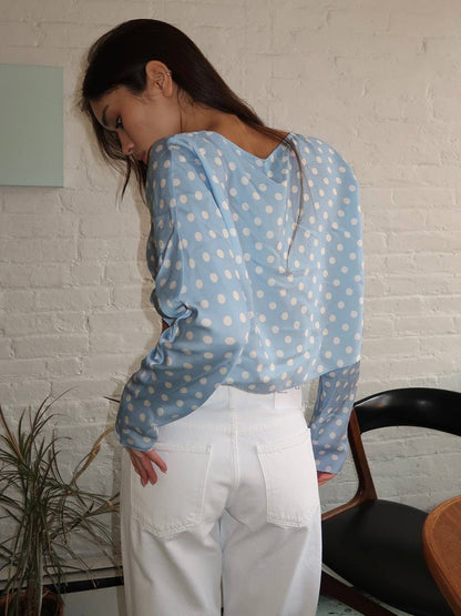 PSE Tillie Long Sleeve Viscose-blend Twist Top