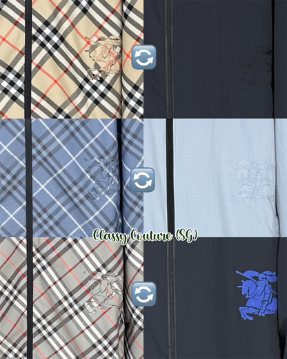 BBR Men's Reversible Check Hooded Jacket