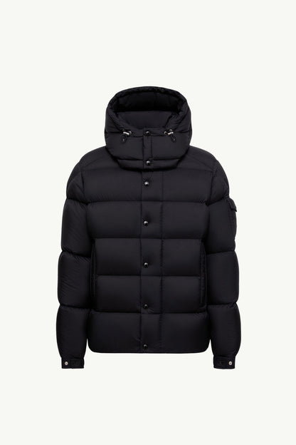 MC Men’s Maya 70 Hooded Short Down Jacket in Matte Black