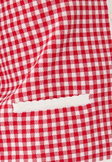 PSE Micah Halter Top | Cardigan | Pants | Shorts | Dress | Viscose-blend Red/white Gingham Check Set