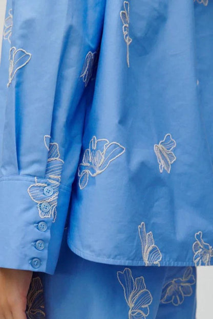 HFM Lisa Cami Top | Ina Shirt | Midi Skirt | Embroidered Cotton Set