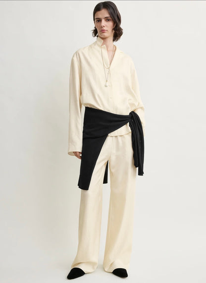 9 Colors! (PART 2/2) Tot Monogram Silk PJ Shirt Top | Shorts | Pants | Embroidered Set