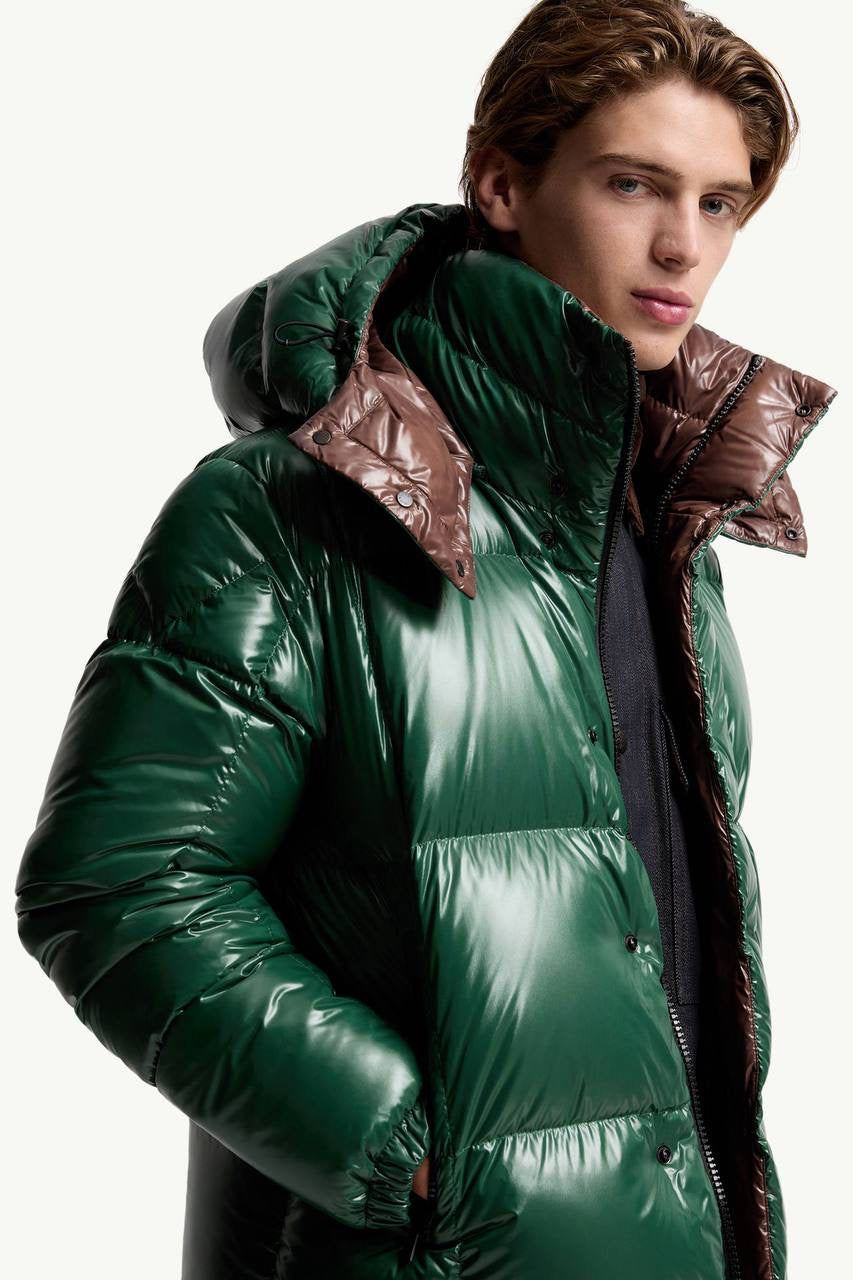 MC Men’s Parana Hooded Short Down Contrast Collar Jacket