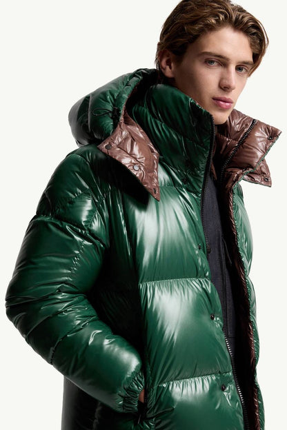 MC Men’s Parana Hooded Short Down Contrast Collar Jacket