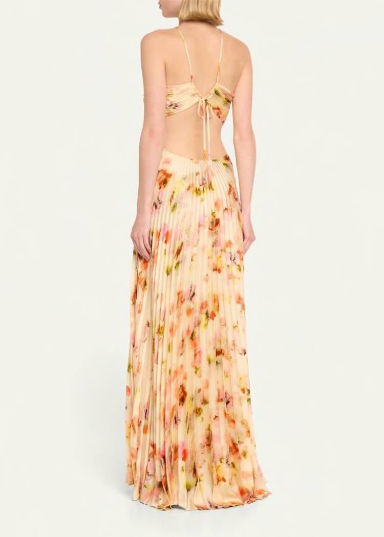 ALC Moira Halter Maxi Dress