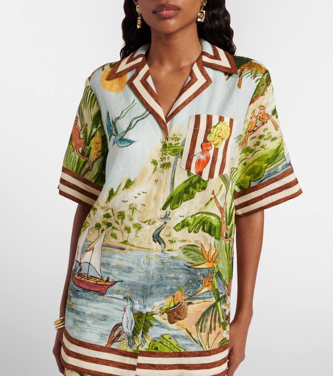 ALM Toucan Tango Buttondown Shirt | Shorts | Linen Set
