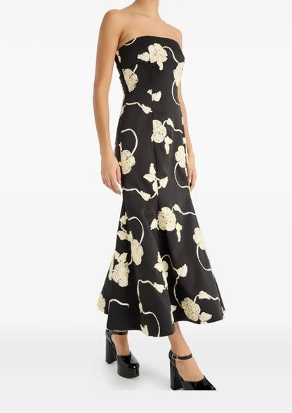 RT Ana Embroidered Midi Dress