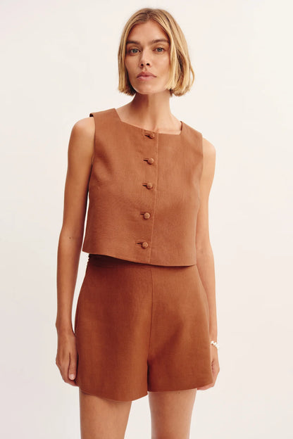 PSE Rio Linen Crop Top