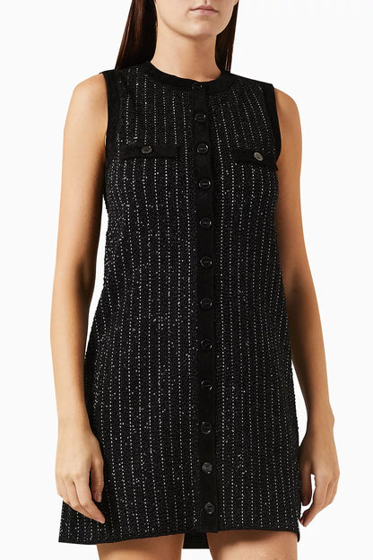 SD Fancy Sequinned Sleeveless Knit Mini Dress