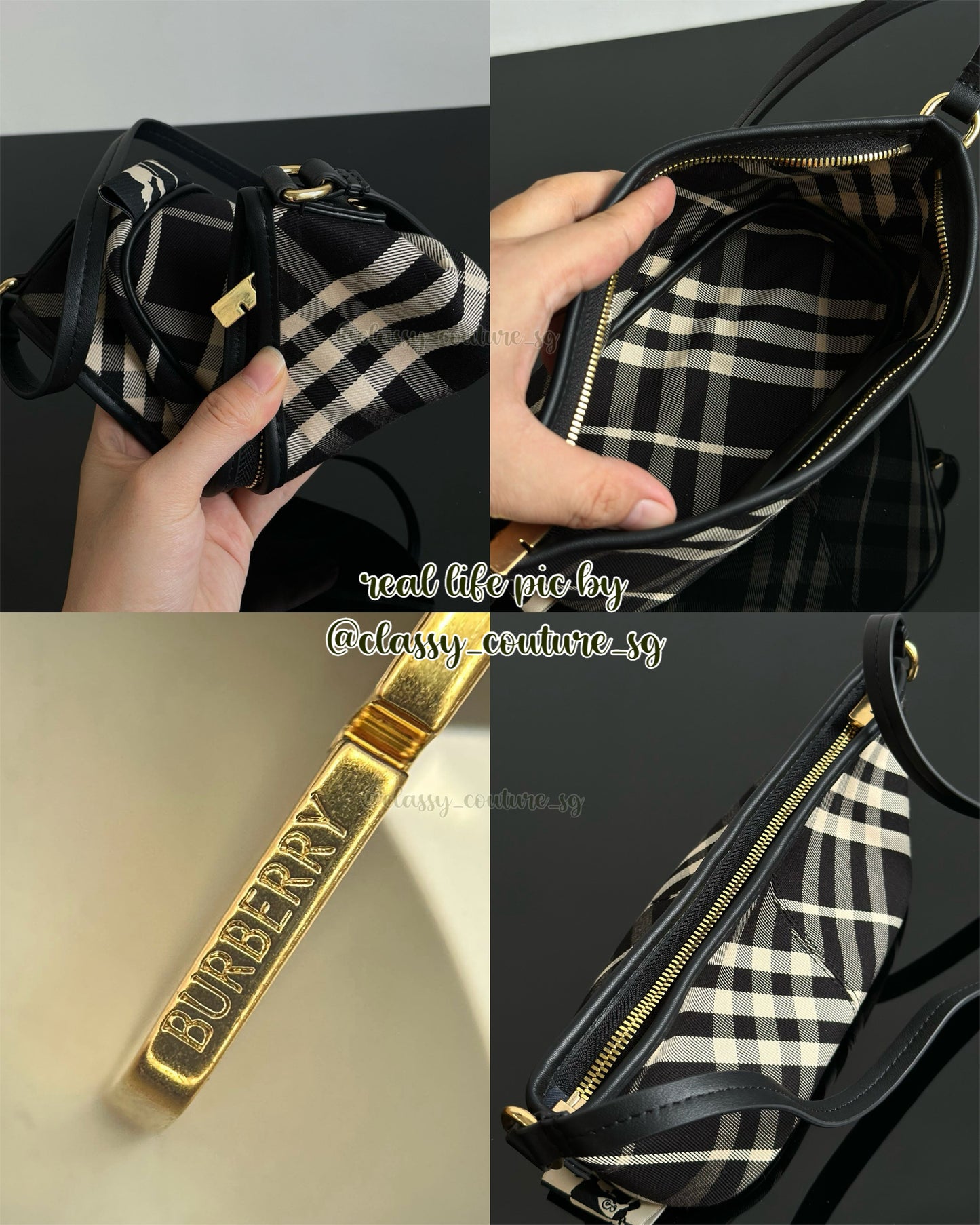 BBR Check Cotton Mini Bag