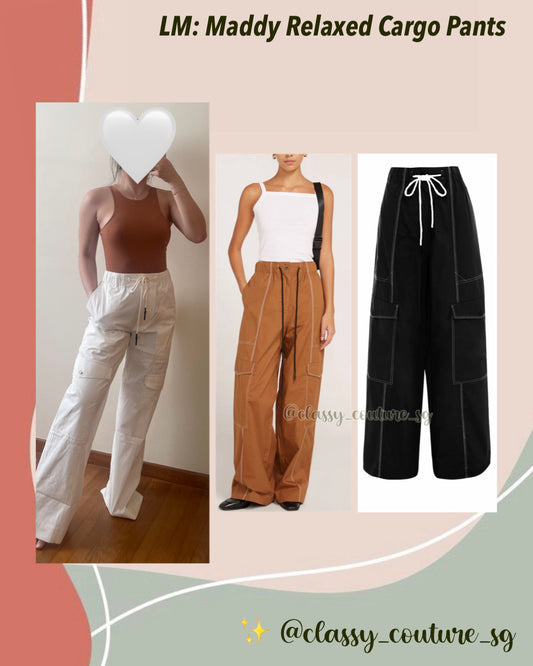 LM Maddy Relaxed Cotton Poplin Cargo Pants