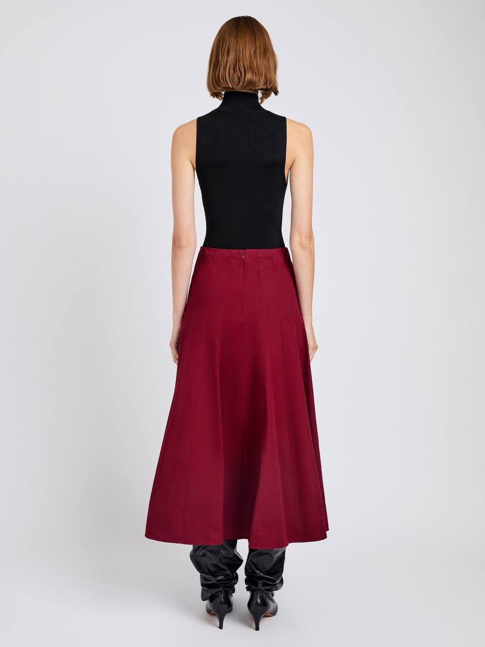 PS Heidi Tech-Cotton A-line Midi Skirt
