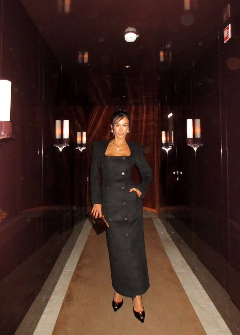 HS The Hourglass Wool-blend Slim Coat / Maxi Dress