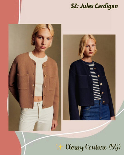 SZ Jules Wool-Cotton Cardigan