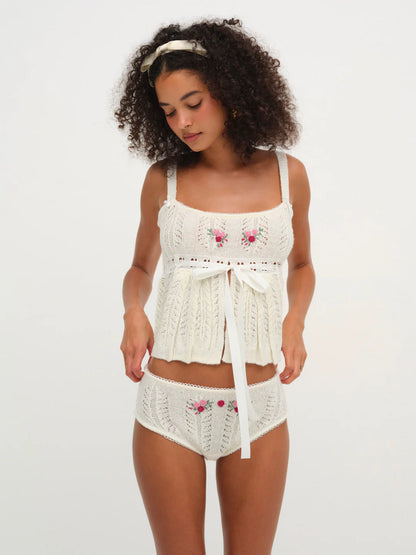 FLL Nathalie Knit Cardigan | Cami Top | Set
