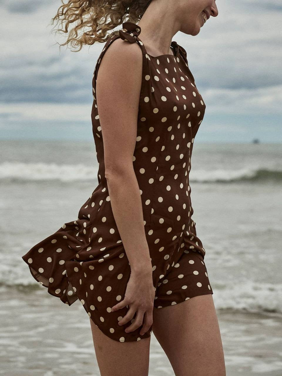 DN Melina Silk-Viscose Mini Dress In Georgina Dot