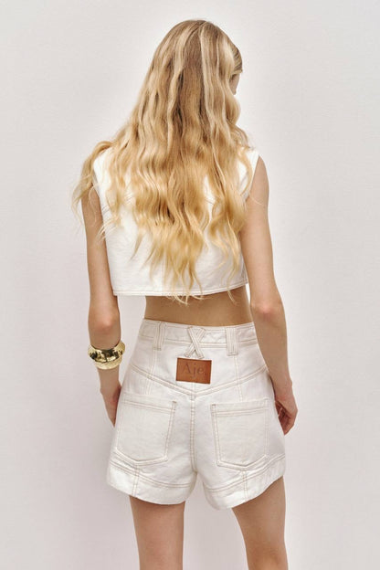AJ Ivy Cotton Denim Shorts