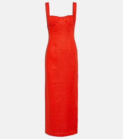 STL Bettina Linen Midi Maxi Dress