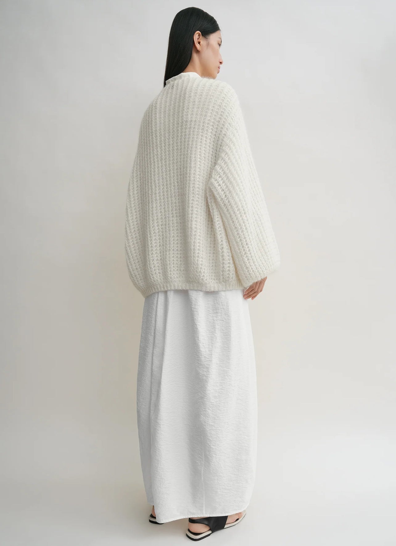 Tot Puffed Mohair-Wool Blend Cardigan