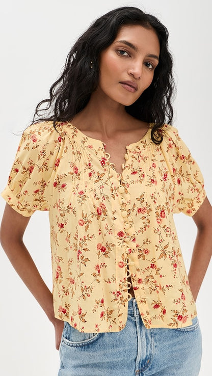 5 Colors! Ref Calia Cotton-Viscose Top