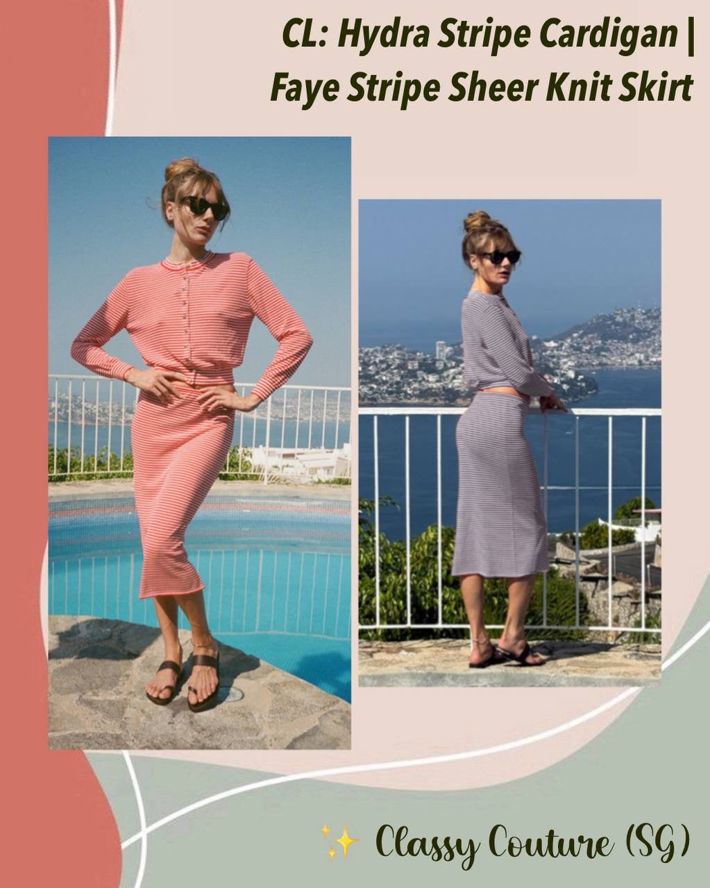 CL Hydra Stripe Cotton-blend Cardigan