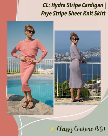 CL Hydra Stripe Cotton-blend Cardigan