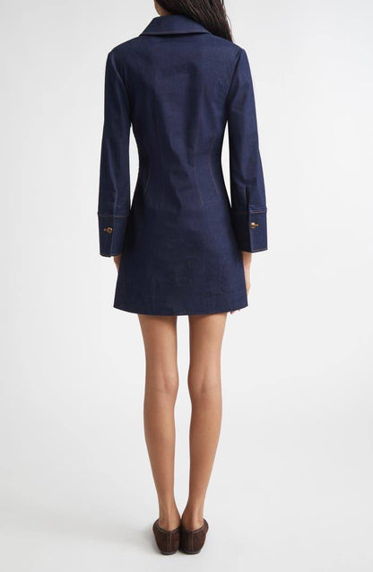 VB Raymond Denim Shirtdress Mini Dress