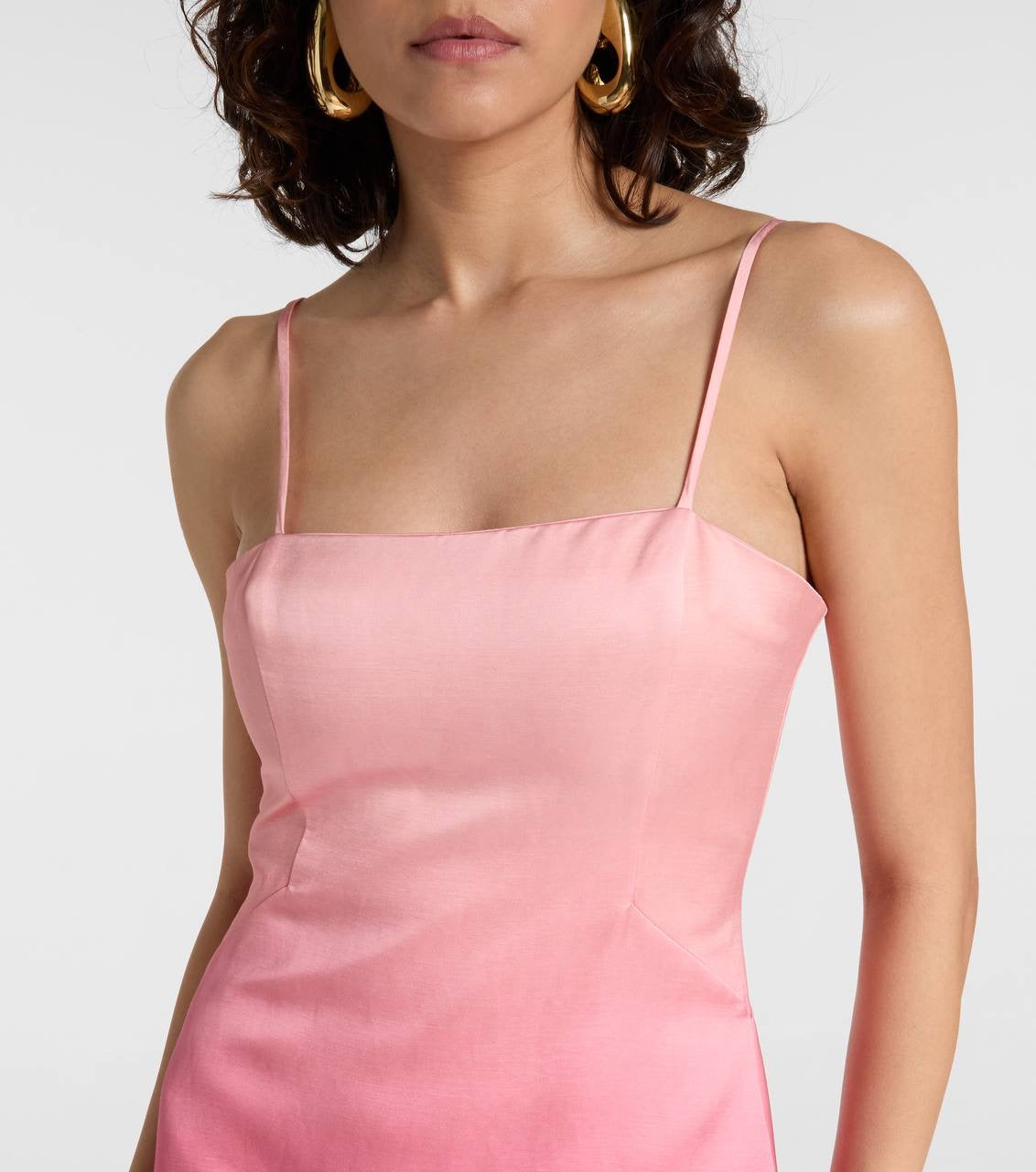 ALM Inez Ombre Linen-Viscose Midi Dress