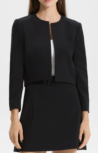TH Collarless Crepe Jacket