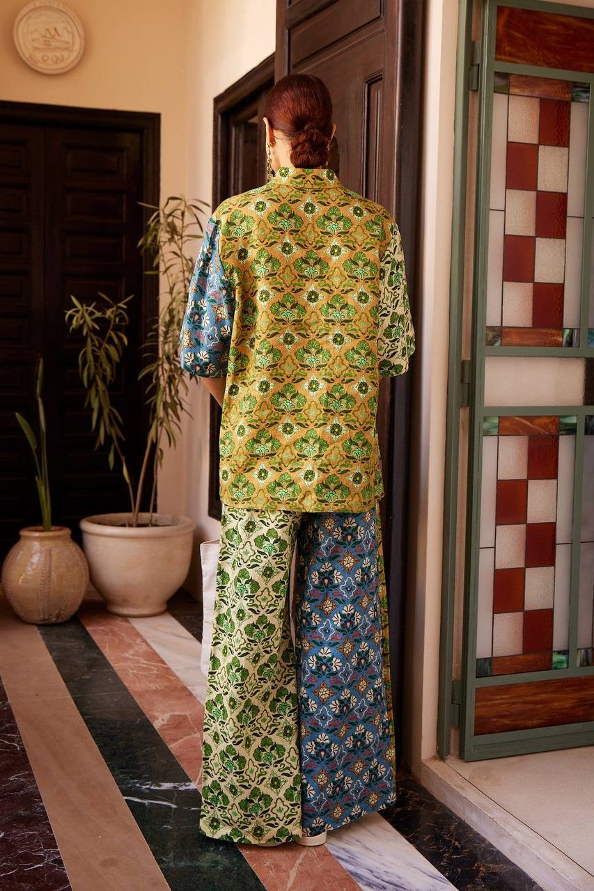 ALM Ali Spliced Shirt | Pants | Linen Set