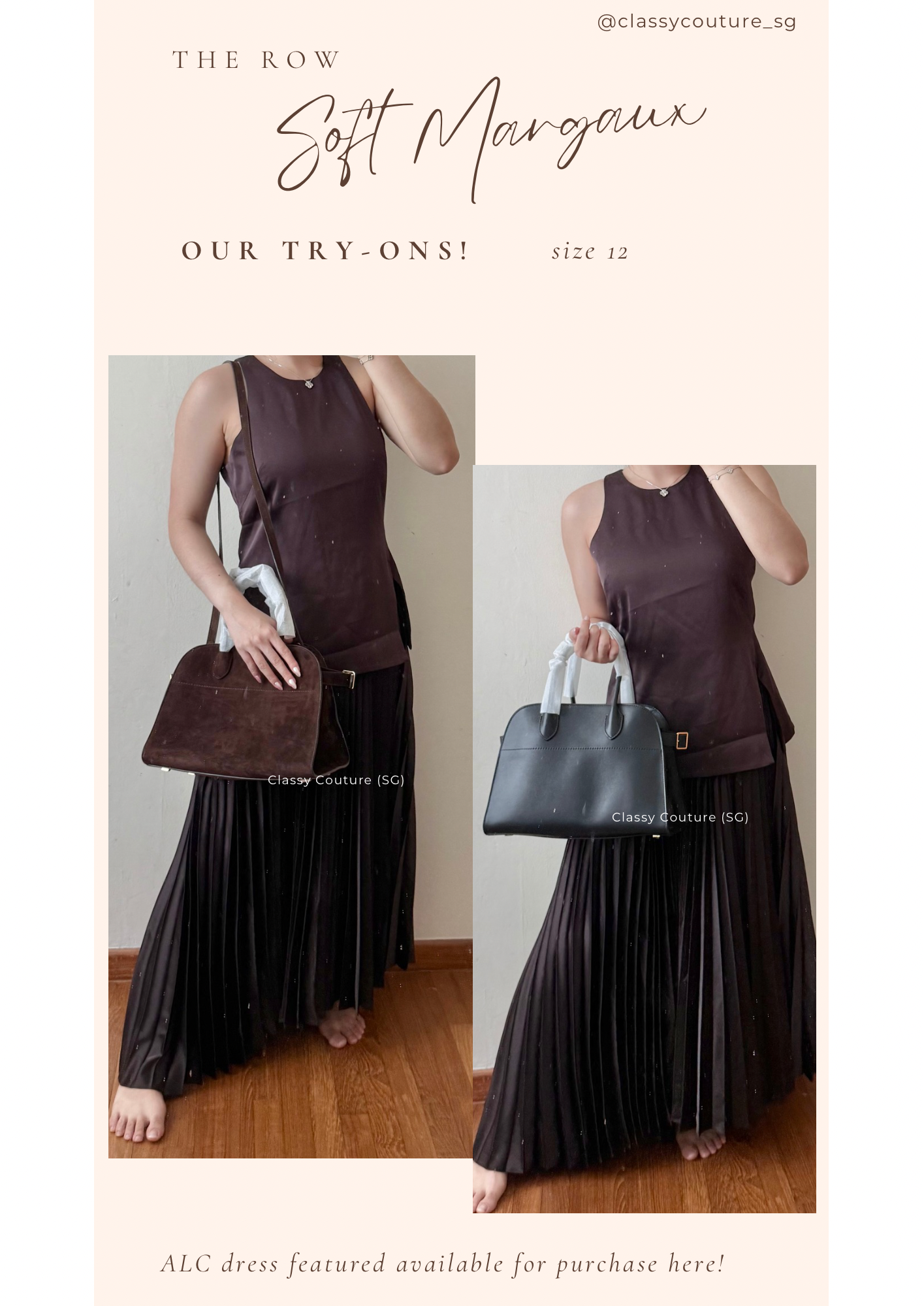 TR Soft Margaux 10 / 12 / 15 Bag in Calfskin Leather