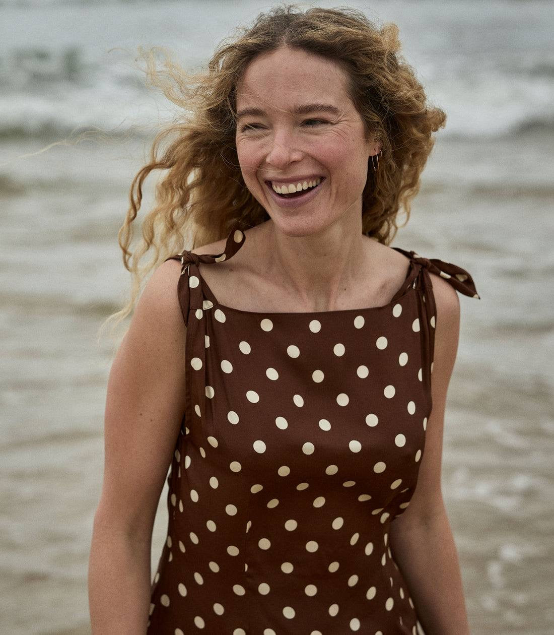 DN Melina Silk-Viscose Mini Dress In Georgina Dot