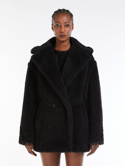 MM Short Teddy Bear Icon Alpaca-Wool-Silk Coat Jacket