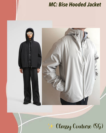 2 Colors! MC Men’s Bise Hooded Lightweight Water-Repellent Jacket