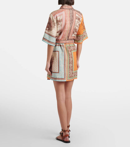 ALM Alberta Linen Mini Dress Shirtdress