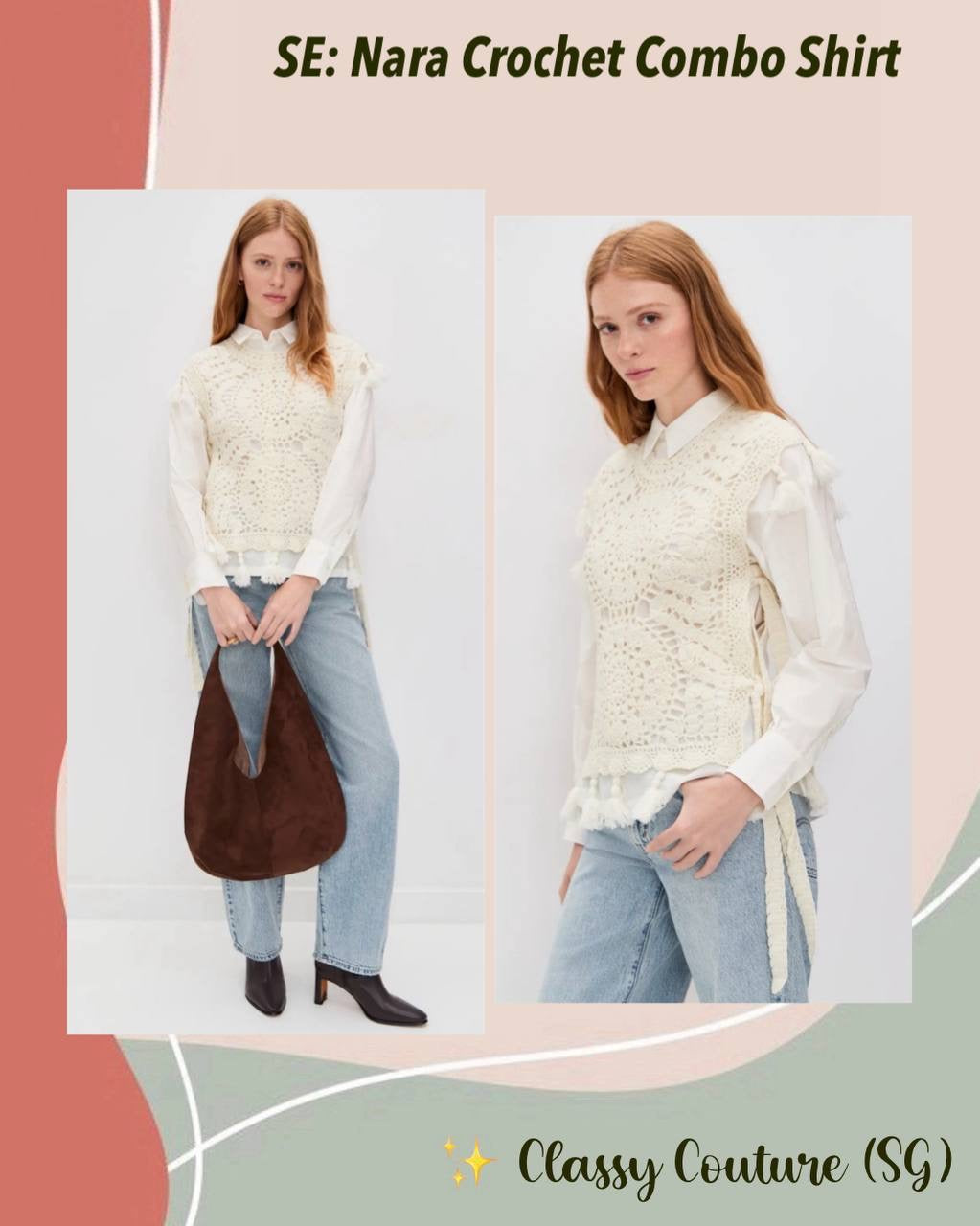SE Nara Crochet Combo Shirt