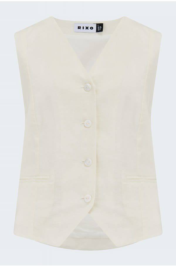 RX Norah Cotton-Linen Vest