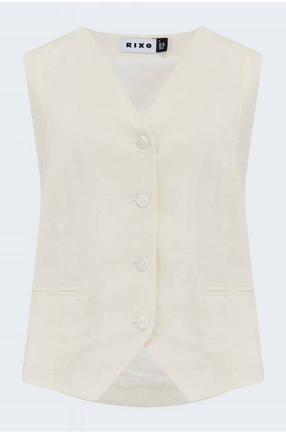 RX Norah Cotton-Linen Vest