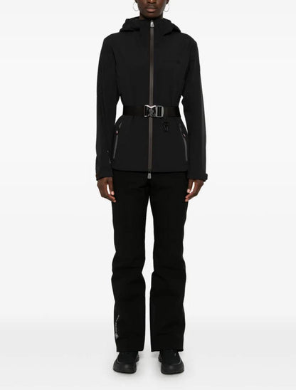 MC Black Fex Hooded Water-Resistant Jacket