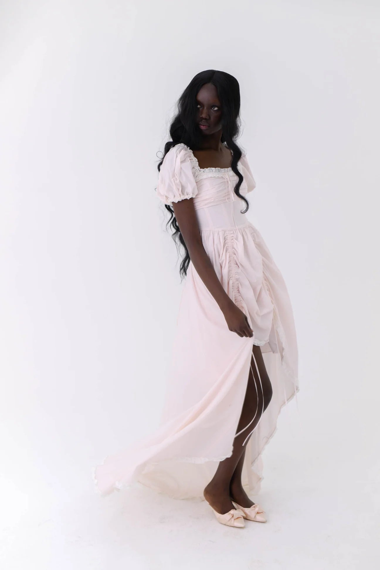 SK Blush Caribbean Cotton Maxi Dress