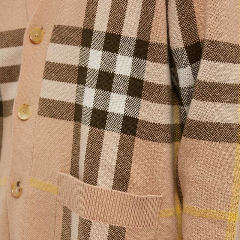 BBR Men’s / Unisex Wilmore Checked Wool Cashmere Cardigan