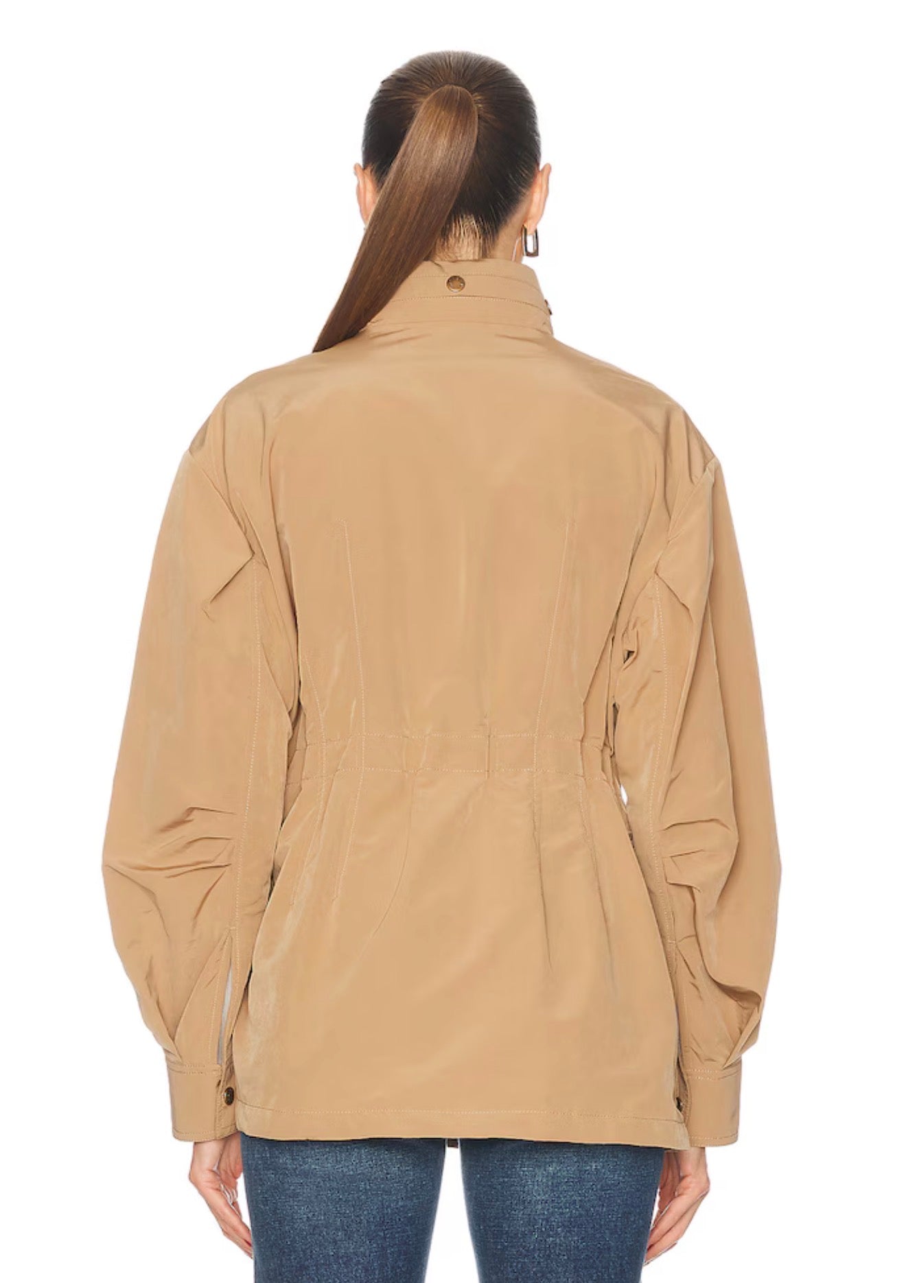 MC Nades Water-repellent Short Parka Jacket (concealed hood)