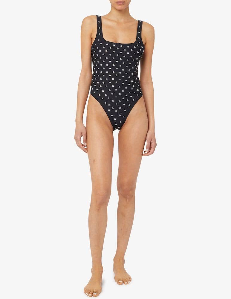 AW One Piece Rhinestone Swimsuit