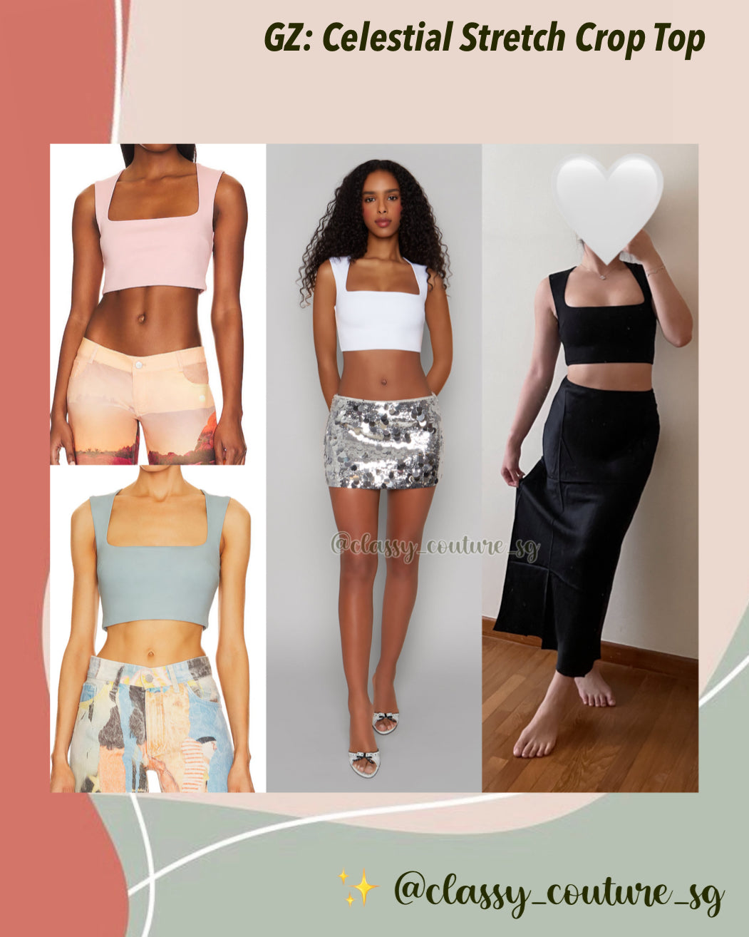 GZ Celestial Stretch Crop Top