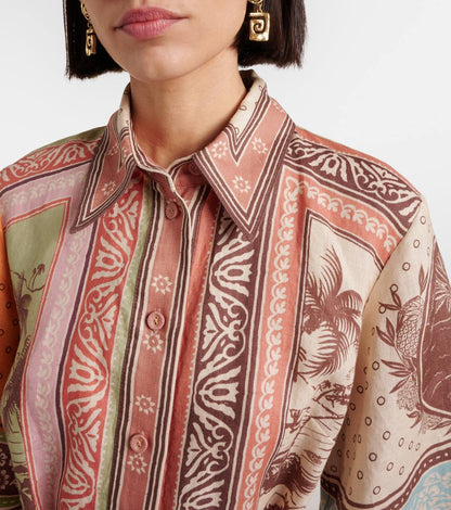 ALM Alberta Linen Mini Dress Shirtdress