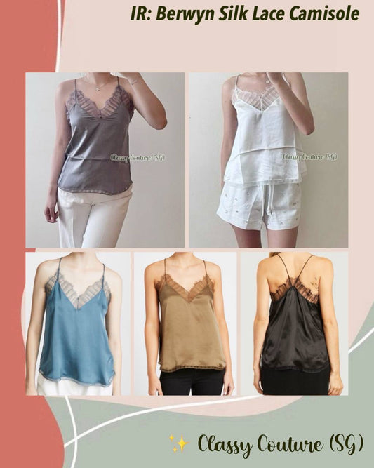 IR Berwyn Silk Lace Camisole Top