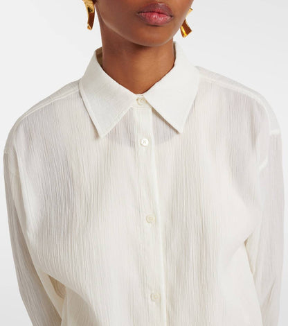TOT Cotton Drawstring Shirt | Maxi Skirt