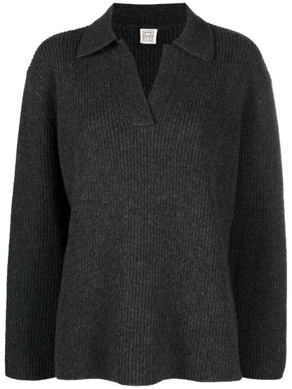 SALE! Tot Ribbed Knit Wool Polo Sweater