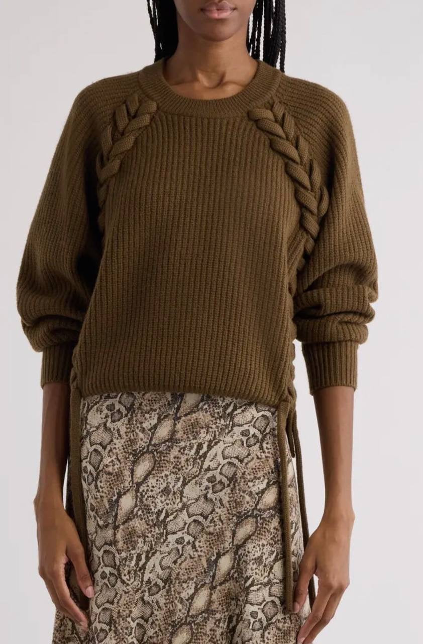 IM Noelia Whipstitch Merino Wool Sweater
