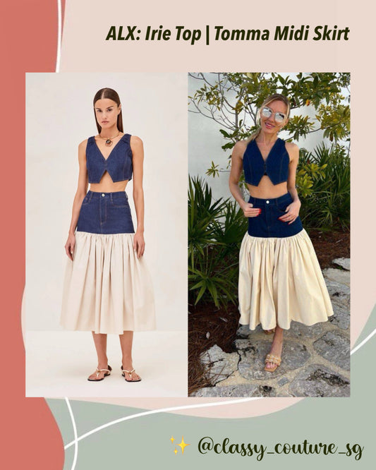 ALX Irie Vest Top | Tomma Midi Skirt | Set